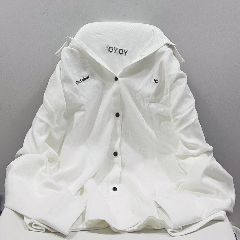 áo sơ mi October ảnh thật unisex | BigBuy360 - bigbuy360.vn