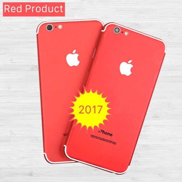 Miếng dán skin danh cho iphone màu đỏ
