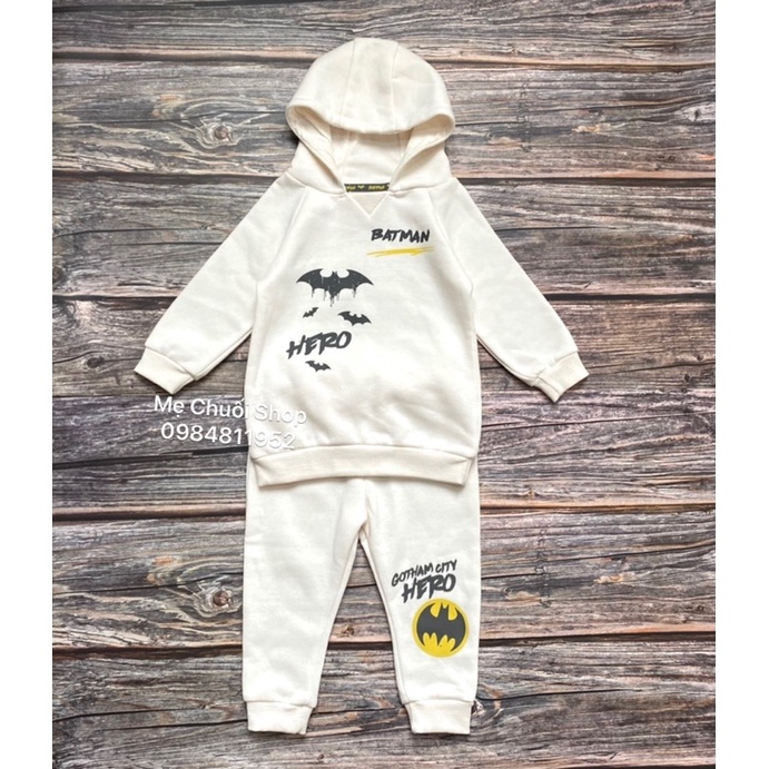 Bộ nỉ Prinmark Batman dư xịn bé trai