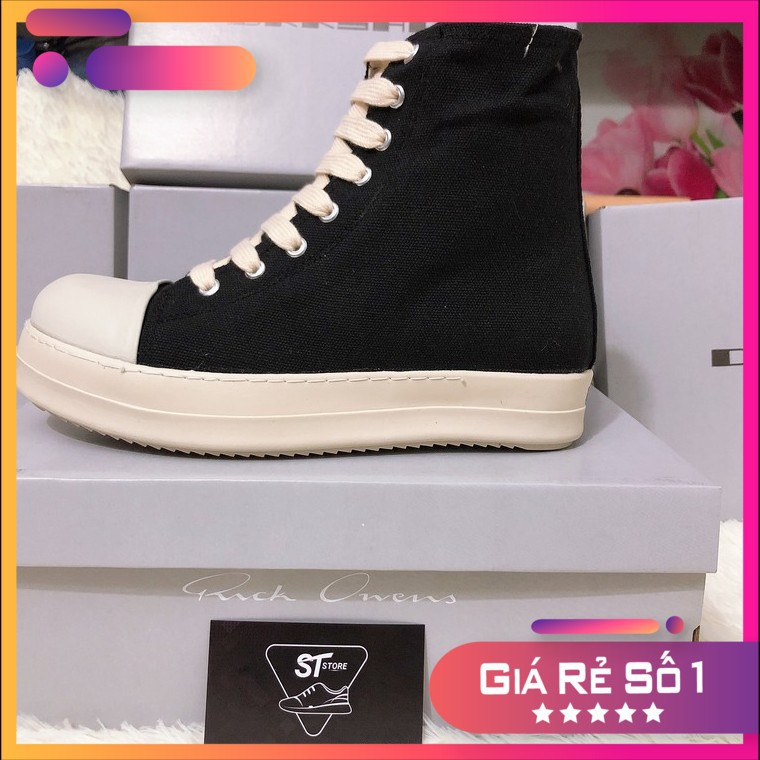 [Thanh Lý Xả Kho] Giày Rick Owens Cổ Cao Đế vani thơm phức Tặng Hộp Bill Tất Lọ Vệ sinh Giầy | BigBuy360 - bigbuy360.vn