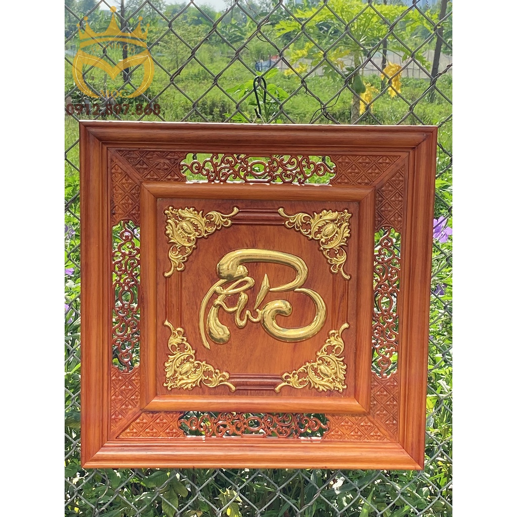 Tranh gỗ chữ Phúc