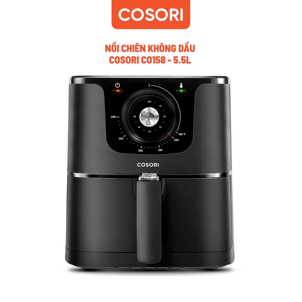 COMBO Nồi chiên không dầu Cosori CO158 AF(5,5 lít) gợi ý chế độ và Bình ấm đun siêu tốc Cosori GK172CO 1.7L