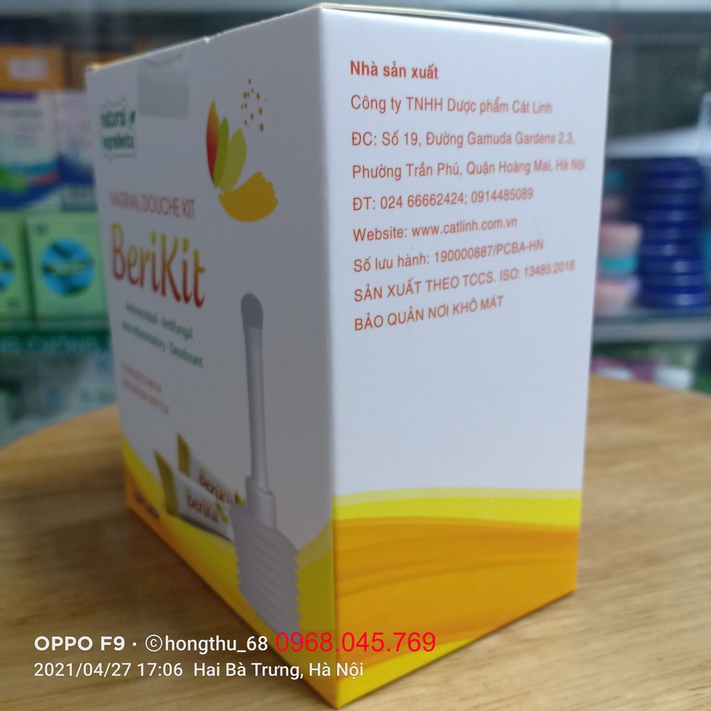 BeriKit Kit Vệ Sinh Phụ Nữ hộp 15 gói