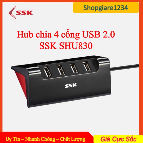 Hub chia 1 ra 4 cổng USB 2.0 SSK SHU830