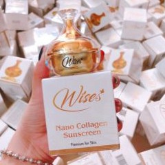 Kem Chống Nắng Che Khuyết Điểm WISE Nano Collagen Sunscreen 12g