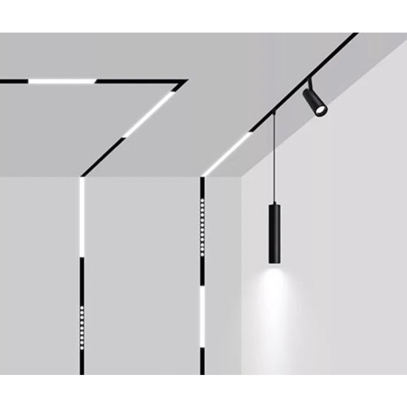 Đèn ray nam châm măth phẳng tán quang chip SMD 24W