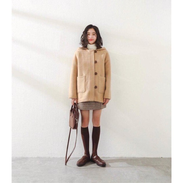 Áo khoác dạ có mũ HÀN QUỐC- HOTTREND 2020 ( có ảnh thật) | BigBuy360 - bigbuy360.vn