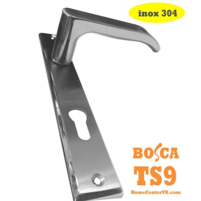 KHOÁ TAY GẠT BOSCA INOX 304 DÙNG CHO CỬA SẮT ĐỐ 3X6, sắt đố 4x4; NHÔM HỆ 700