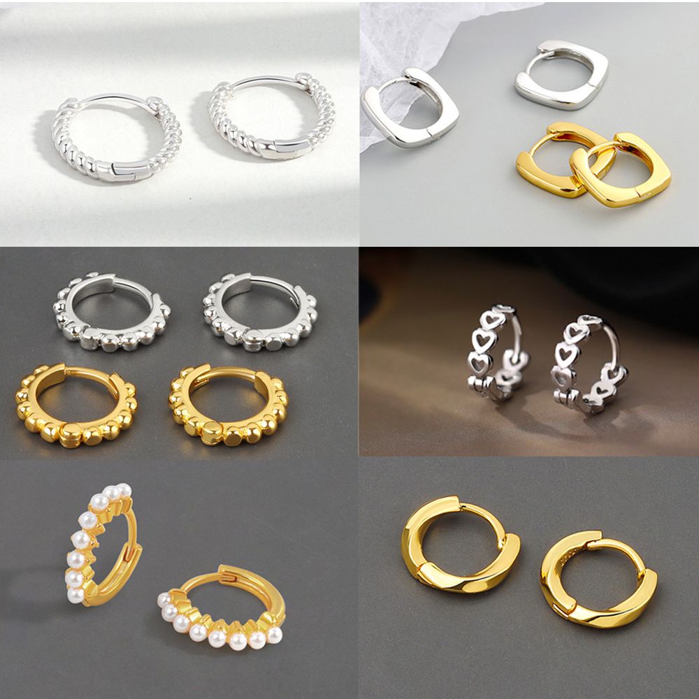 Khuyên tai bạc 925 thiết kế tinh tế thời trang cho nam nữ