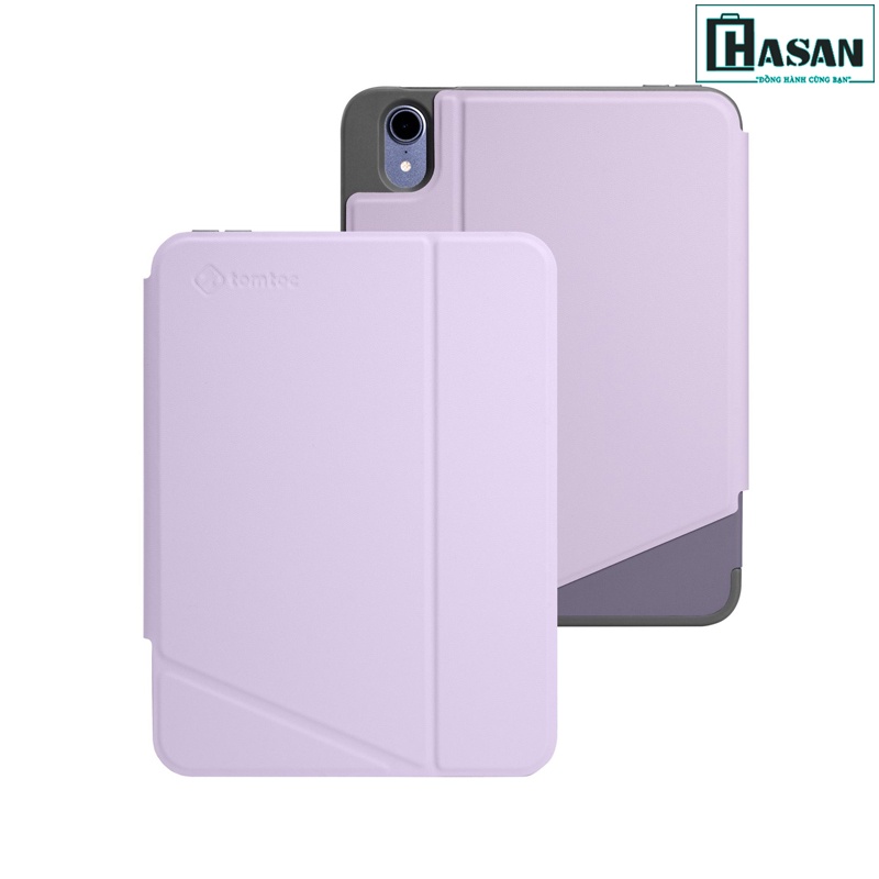 Bao da iPad Mini 6 (8.3inch) chính hãng TOMTOC (USA) từ tính đa góc VERTICAL - B0209 hỗ trợ sạc không dây APPLE PENCIL