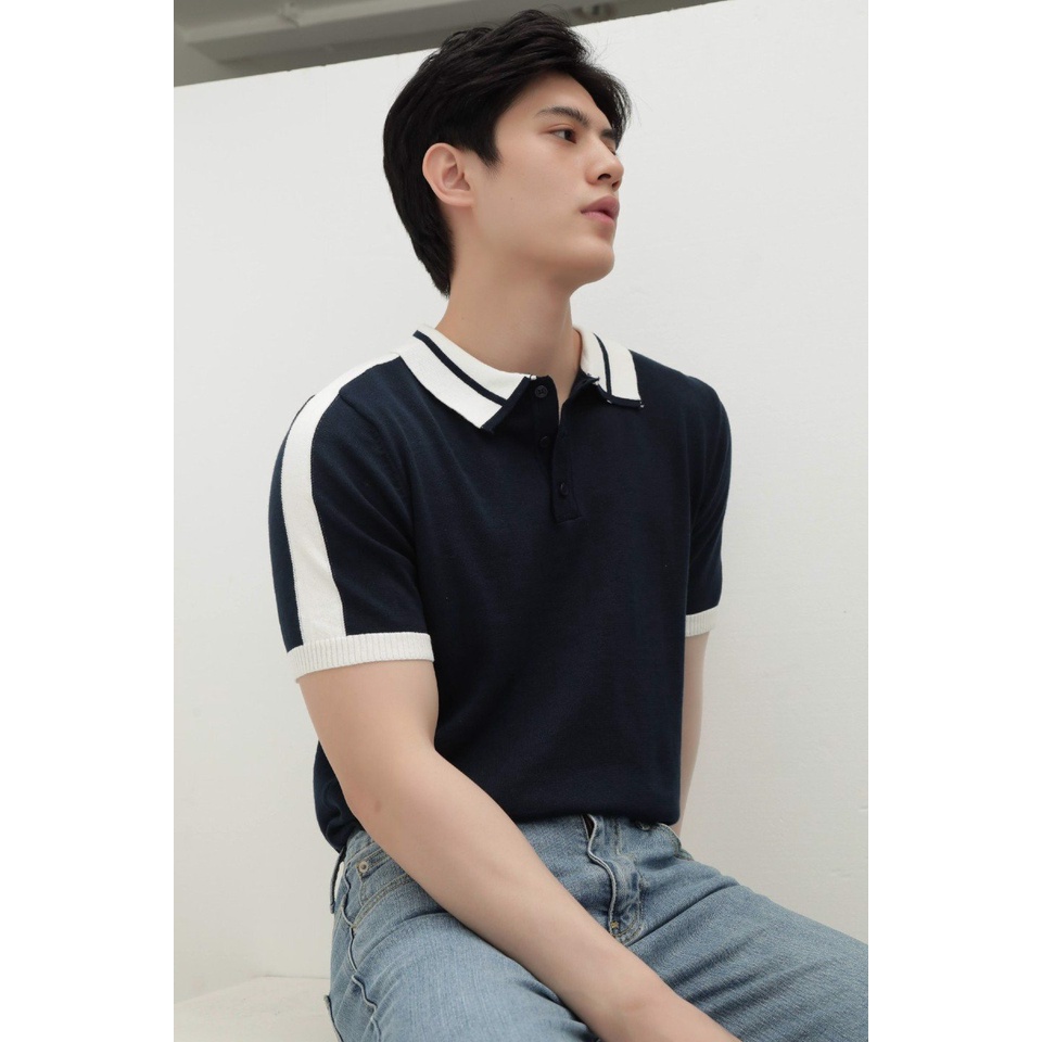 [Mã LTP50 giảm 50000 đơn 150000] A/G Polo Dệt Kim Phối Màu Tinh Tế Phong Cách Trẻ trung Năng Động | BigBuy360 - bigbuy360.vn