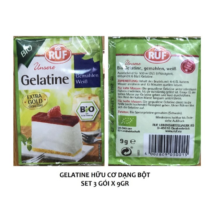 Gelatine hữu cơ / Bột Gelatin hữu cơ cho bé RUF nhập khẩu Đức | BigBuy360 - bigbuy360.vn