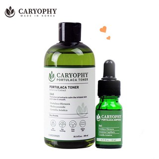 Combo Serum + Toner Trị mụn làm sạch da mặt cho da dầu nhờn cùng Caryophy