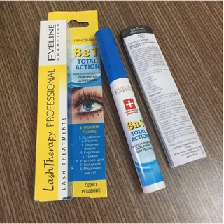 Huyết thanh dưỡng dài và dày mi 8 in 1 TOTAL ACTION Eveline