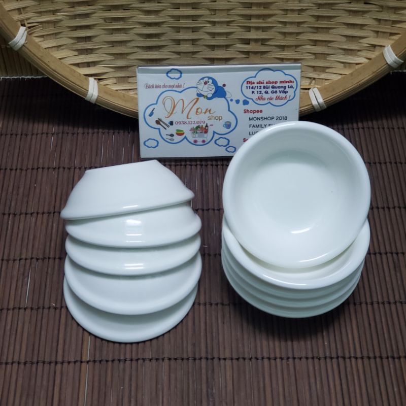 💢💢 👉10 Chén nước tương nhỏ sứ trắng cao cấp