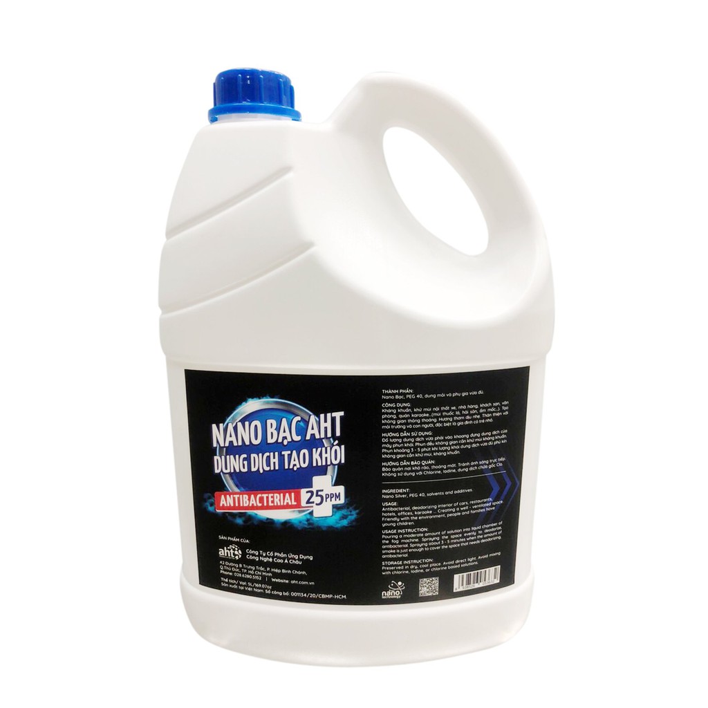 Diệt khuẩn tạo khói Nano bạc AHT 5 lít