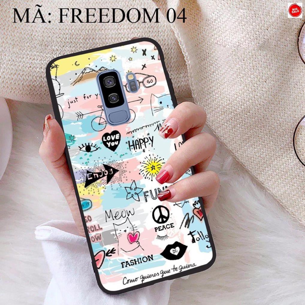 <Giảm giá> Ốp lưng Samsung S9 Plus viền dẻo TPU BST Phong Cách Freedom