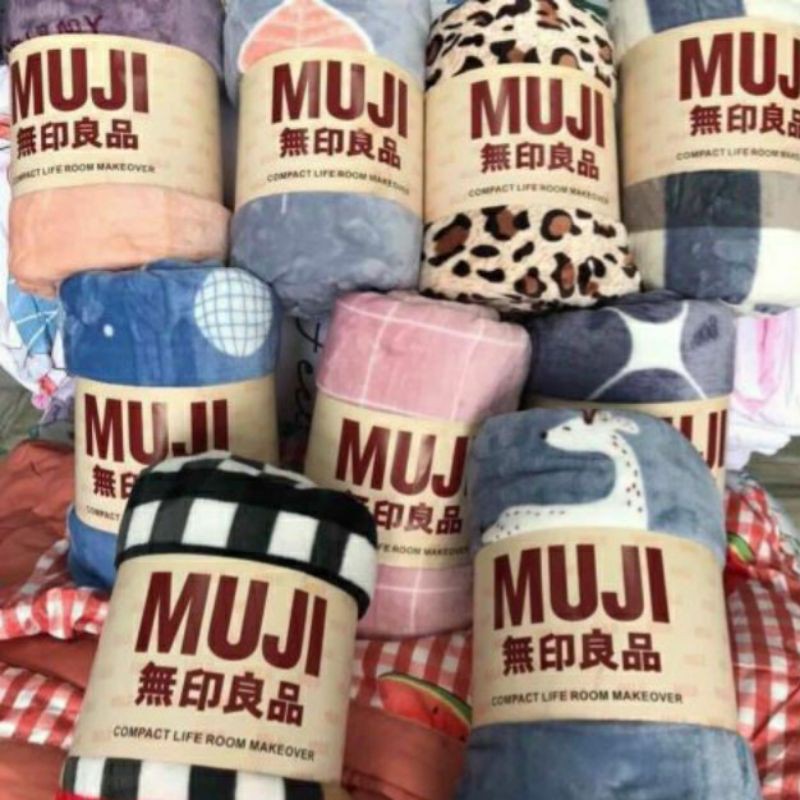 Chăn Hè Thu Lông Tuyết Muji Xuất Nhật