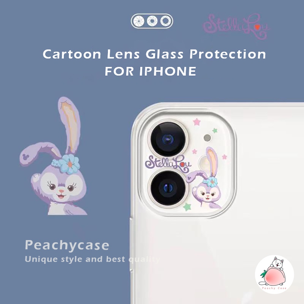 Kính Cường Lực 9H Siêu Mỏng Họa Tiết Hoạt Hình Mickey / Vịt Bảo Vệ Camera Cho iPhone 14plus 11 12 13 14 Pro Max 13mini