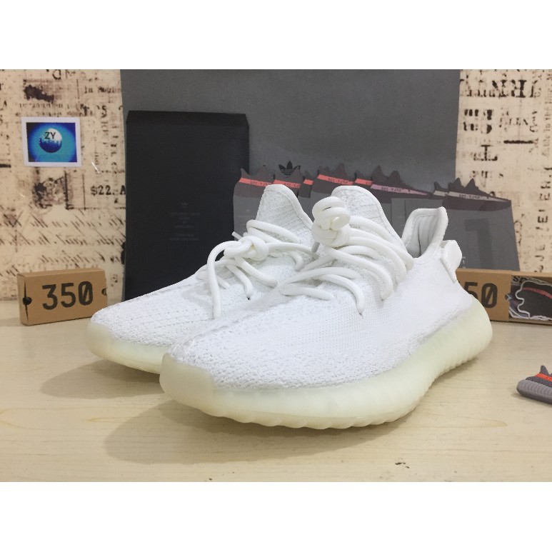 Giày Thể Thao Màu Trắng Ad Yeezy Boost 350v2 36-46