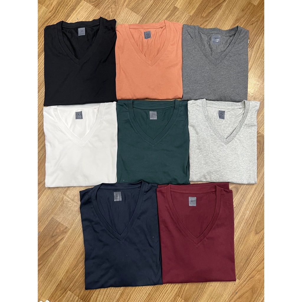 ÁO THUN NAM CỔ TIM UNIQLO