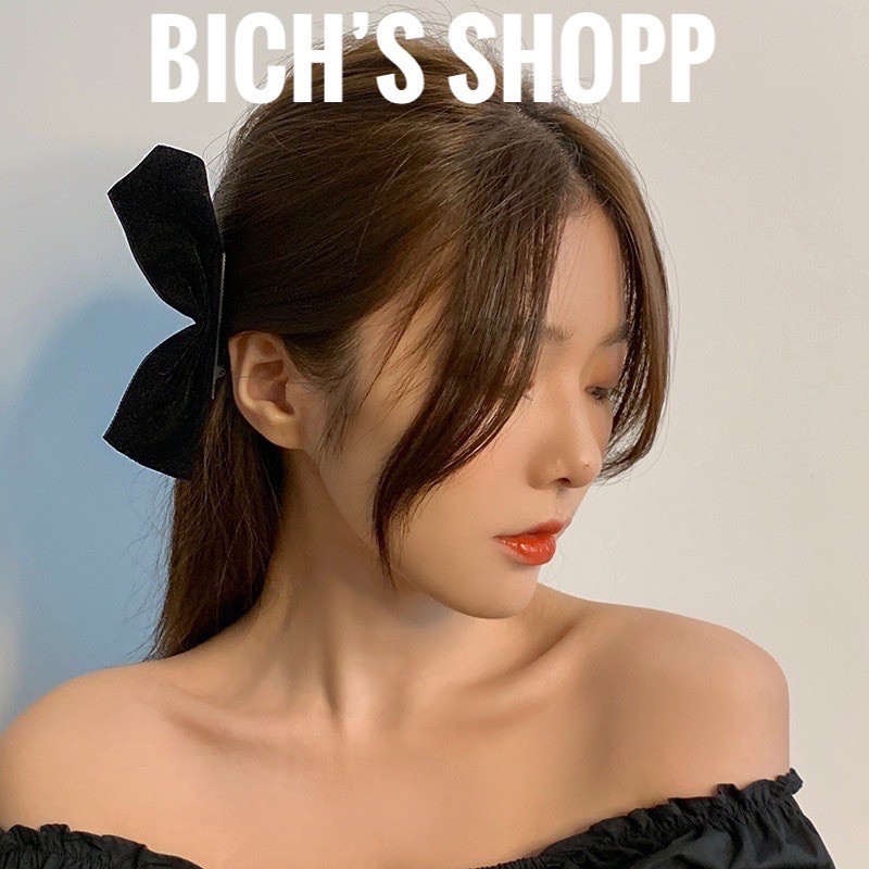 Kẹp tóc nữ, kẹp tóc nơ xinh xắn dành cho nữ phong cách Hàn Quốc