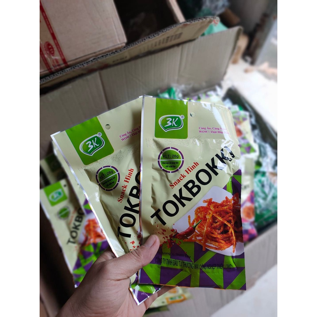 [ Hương vị tuổi thơ ] Combo 20 gói tăm cay / Snack Hình Tokbokki món ăn vặt siêu ngon
