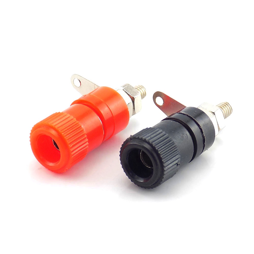 Ổ Cắm Bắp Chuối Đỏ Và Đen 4mm Chuyên Nghiệp