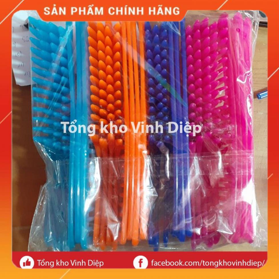 Combo 1 túi 30 chiếc lược chải tóc răng thưa to chất nhựa bền đẹp