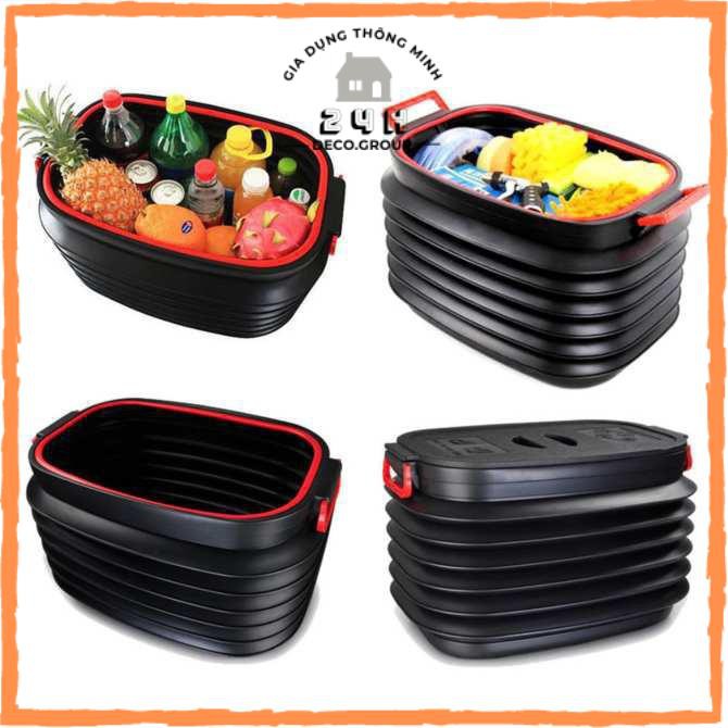 Thùng đựng đồ gấp gọn ô tô – Có nắp đậỵ tiện lợi – Đựng đồ, du lịch, dã ngoại