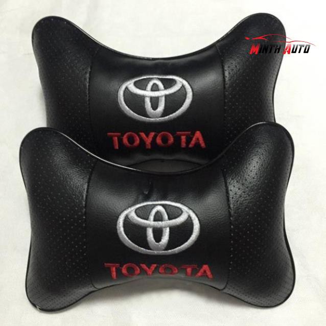 Gối Tựa Đầu 3D Xe Hơi Có Thêu Logo Hãng Xe Honda, Hyundai, Kia , Toyota, Mazda, Ford, Chevrolet, Mercedes, Nissan..