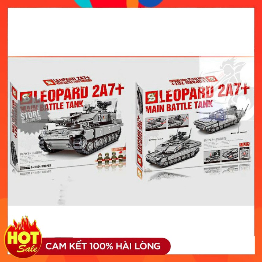 Lego SY-0104 Lắp Ráp Xe Tank Leopard 2A7+ ( 898 Mảnh ) [Hot]