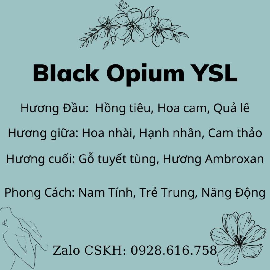 [SIÊU SALE] Nước Hoa Nữ Black Opium YSL 100ml Hương Ngào, Thơm Lâu Quyến Rũ Dầu Thơm Nữ | BigBuy360 - bigbuy360.vn