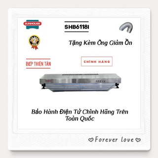 Máy Khử Mùi INOX Cao Cấp SUNHOUSE SHB6118I