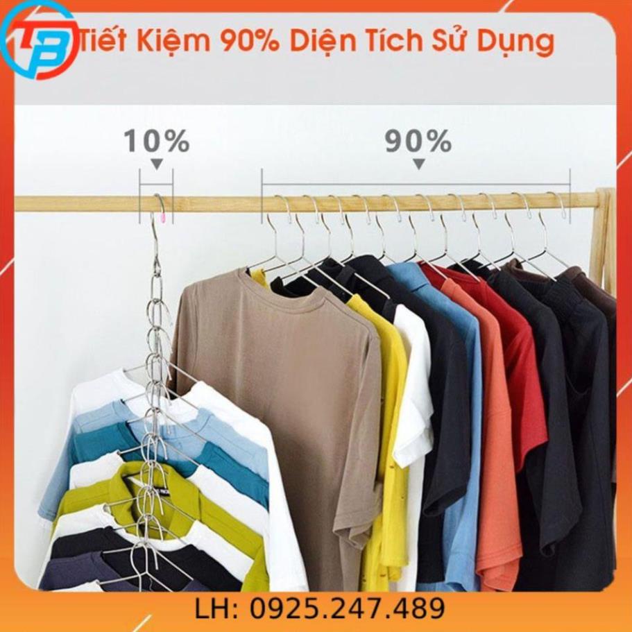 Dây xích inox treo quần áo thông minh tiết kiệm diện tích