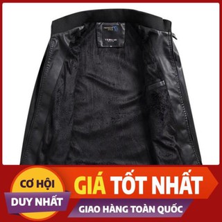 Áo da nam xịn đông tiến hneager