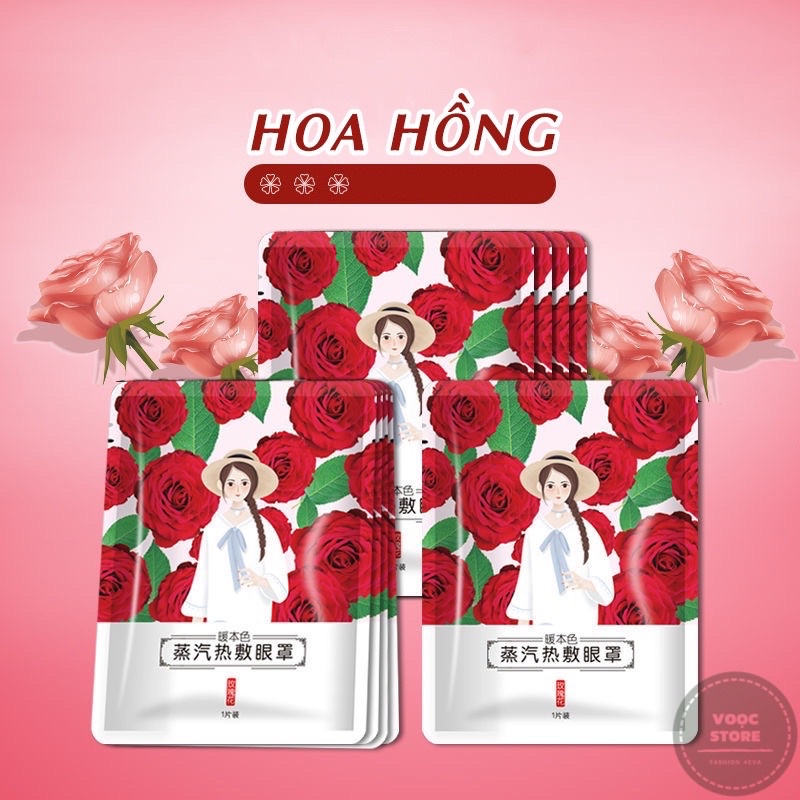 Mặt Nạ Xông Hơi Nóng Thư Giãn Cho Vùng Mắt Giảm Mệt Mỏi, Căng Thẳng, Giúp Ngủ Ngon, Lưu Thông Máu, Mờ Quầng Thâm Mắt