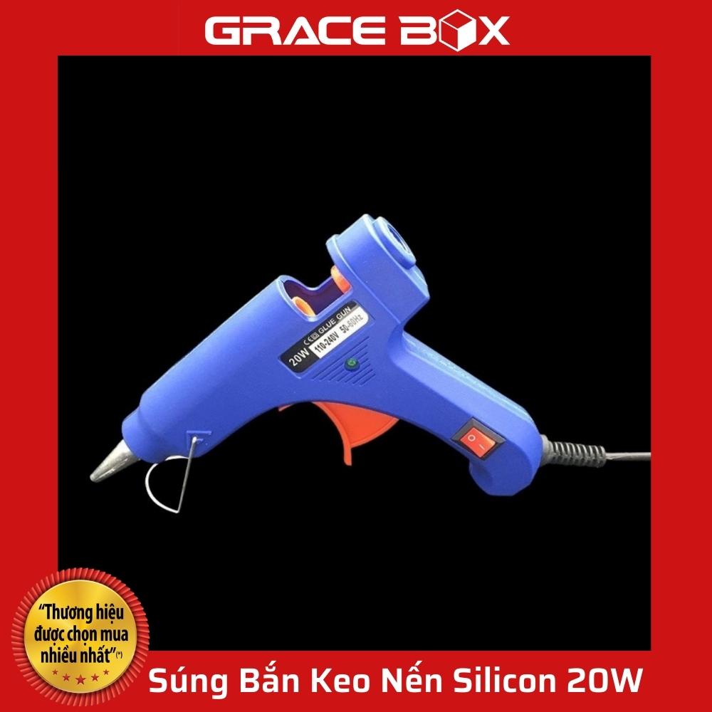 {Giá Sỉ} S.ú.ng Bắn Keo Nến Silicon 20W - Hàng Loại 1 - Siêu Thị Bao Bì Grace Box