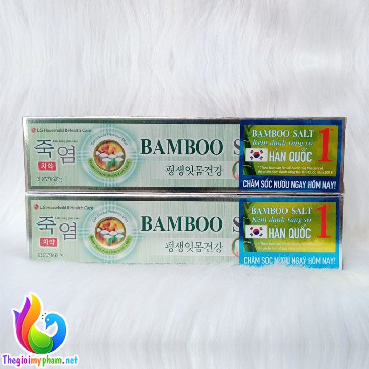 Combo 2 Kem Đánh Răng Muối Tre Chăm Sóc Nướu Số 1 Hàn Quốc 140g
