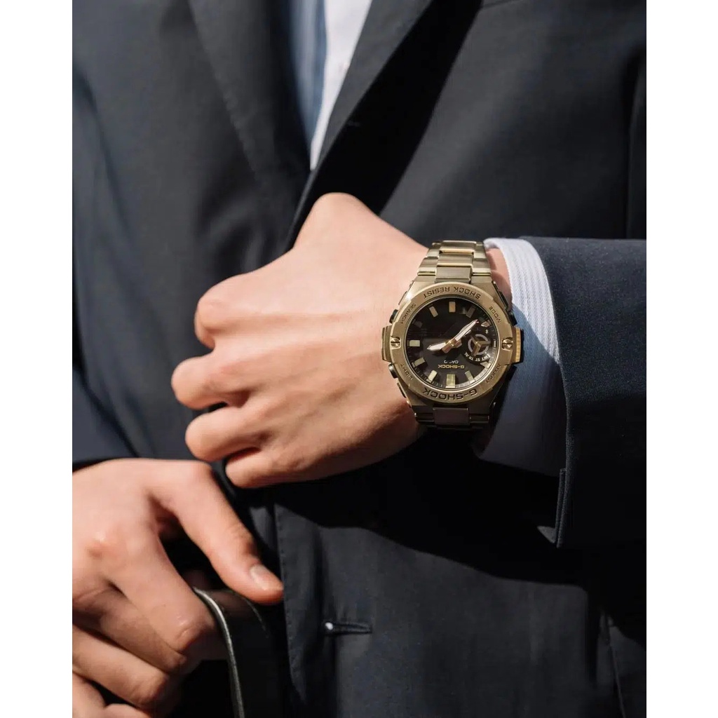 Đồng Hồ Casio Nam Dây Thép Không Ghỉ GSHOCK GST-B500GD-9ADR Chính Hãng