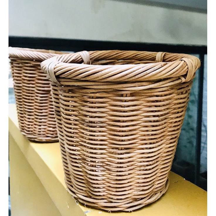 Giỏ mây sọt mây để chậu cây, Decor hoa trang trí, để hành tỏi, bánh kẹo đan thủ công