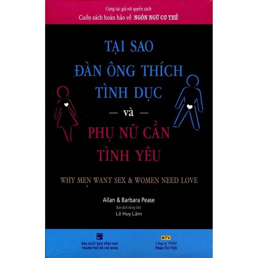 Sách - Tại Sao Đàn Ông Thích Tình Dục Và Phụ Nữ Cần Tình Yêu (Tái Bản 2017)