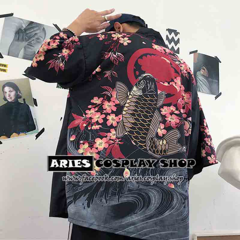 Haori cá chép hoa đào | BigBuy360 - bigbuy360.vn