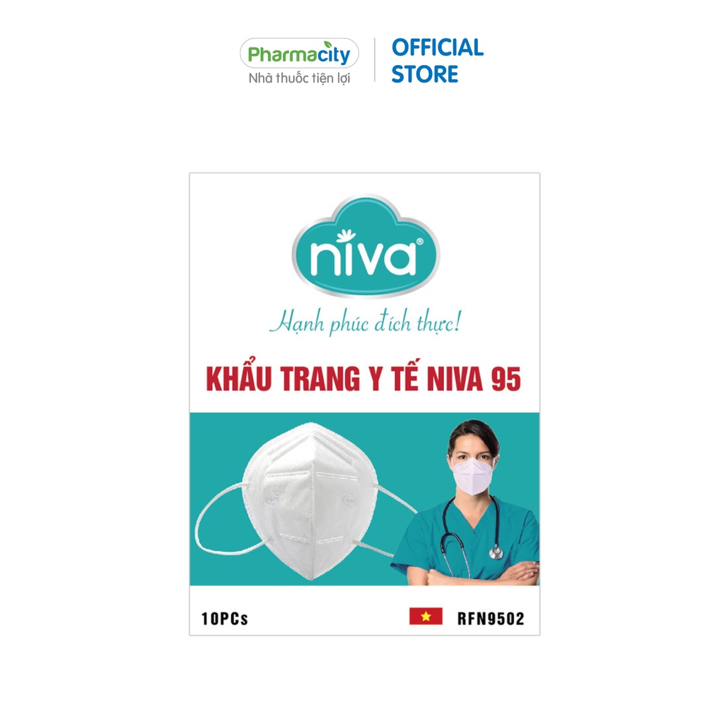 Khẩu trang Niva hai lớp loại 95 (10 cái/hộp)