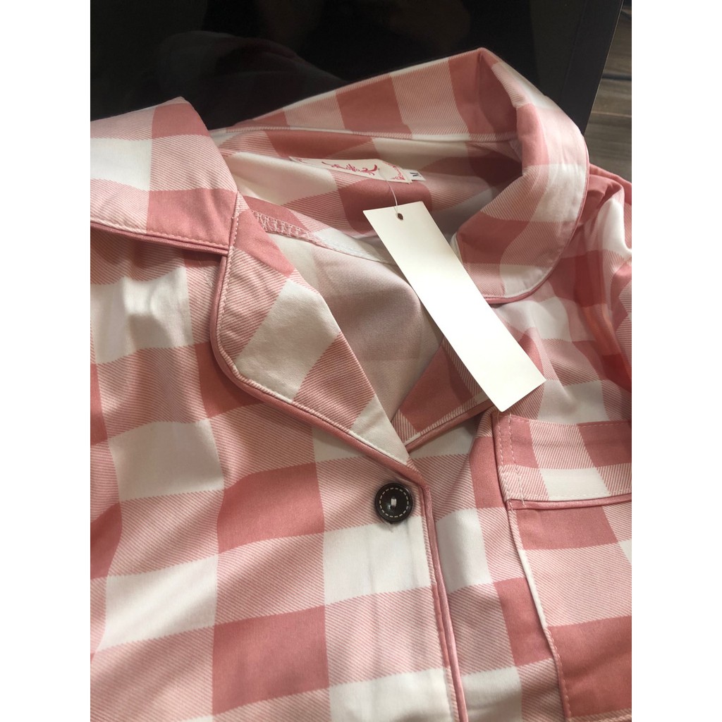 Pijama- Bộ Ngủ Nữ cotton áo dài quần dài DDCP01&lt;br&gt;