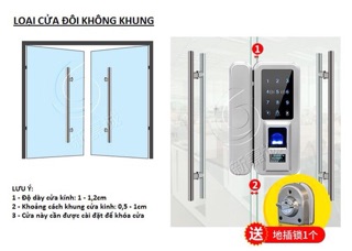 bộ khóa cửa kính vân tay