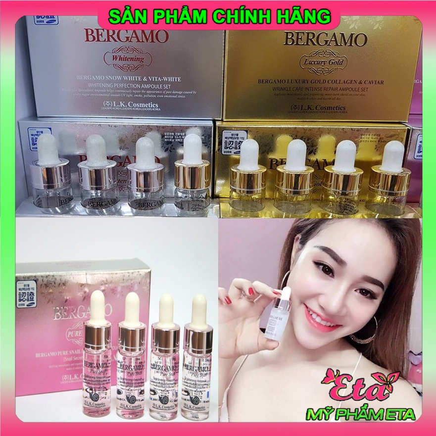 Serum Hàn Quốc BERGAMO dưỡng trắng phục hồi da 13ml