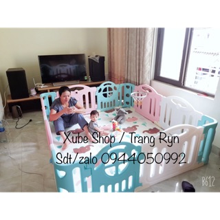 Sẵn HN quây cũi quây bóng hola kiddy m8x2m tặng quà ( ib phí ship)