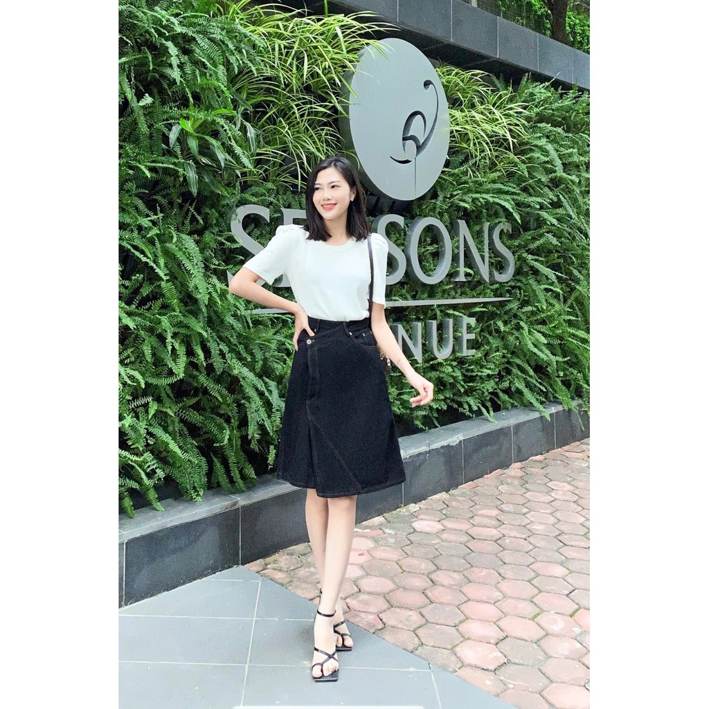 [Mã WABRHI5 giảm 15% đơn 599K] Eva De Eva Chân váy ngang gối dáng A 20ACVE132D | BigBuy360 - bigbuy360.vn