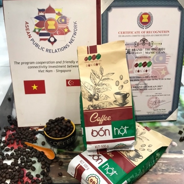 Cà phê phối trộn đậm 500gr thơm ngon đậm đà ( Thương hiệu cà phê Bốn Hột Cty Anh Em) | BigBuy360 - bigbuy360.vn